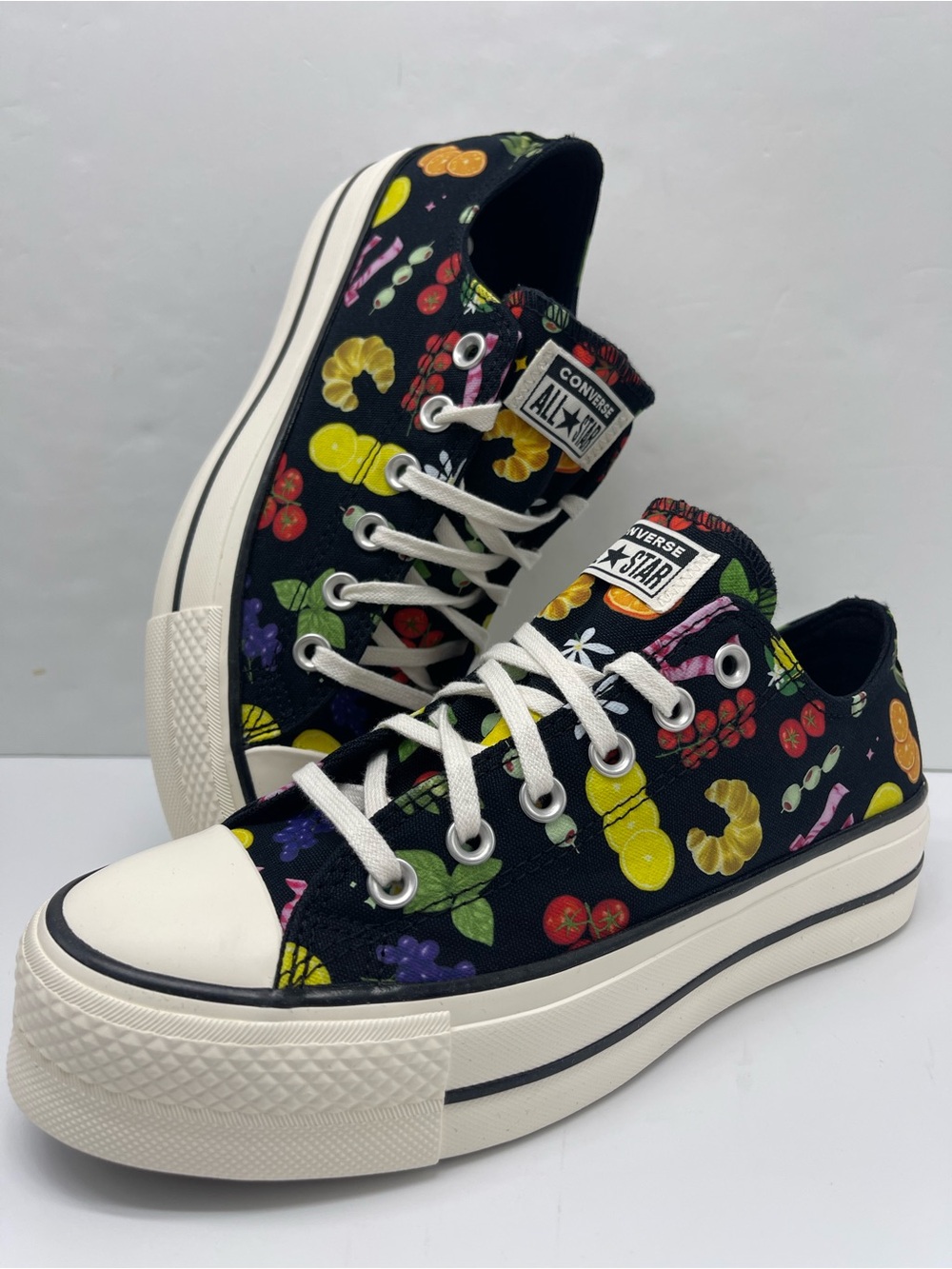 Converse A16112C CTAS LIFT OX BLACK/EGRET/BLACK Platform Sneakers - Picture 13 of 16